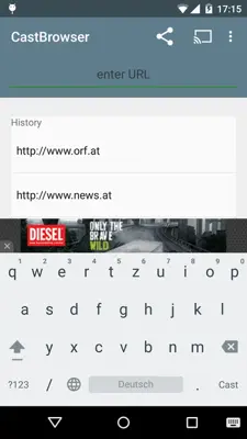 CastBrowser android App screenshot 1